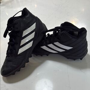 Adidas Baseball Cleats Black and White.  Size Men’s 7.5